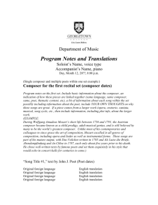 Department Standardized Voice Program Notes Template