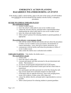 Event Hazardous Weather - Iowa High School Athletic Association
