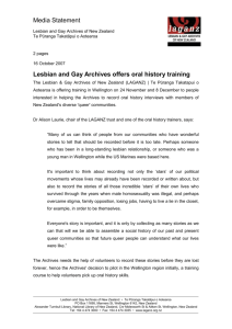 Lesbian and Gay Archives offers oral history training