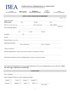 IEA Membership Application
