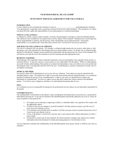 OUTPATIENT SERVICES AGREEMENT FOR COLLATERALS