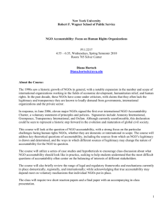 NGO Accountability - NYU Wagner