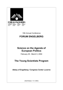 The Young Scientists Program