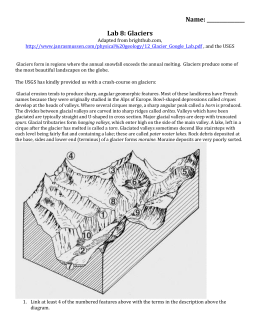 Formation of a glacial trough