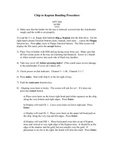 Chip to Kapton Bonding Procedure