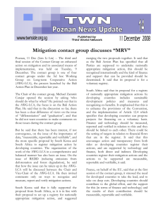 Mitigation contact group discusses "MRV" by Lim Li Lin