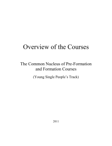 Pre-Formation Courses - SOS Files