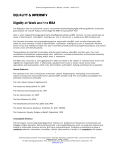 Dignity at Work - The British Sociological Association