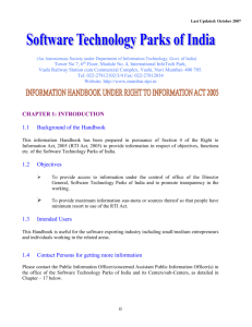 SOFTWARE TECHNOLOGY PARKS OF INDIA