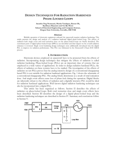 Design Techniques for Radiation Hardened Phase Locked Loops
