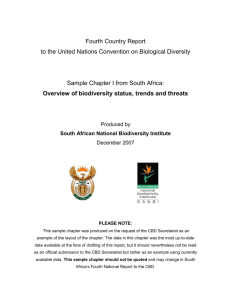 South Africa - Convention on Biological Diversity