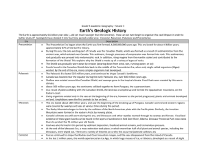 Lesson 8 - Geological Eras