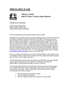 PRESS RELEASE - City of Albany