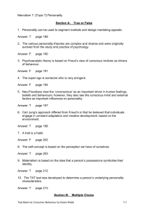 Section A: True or False