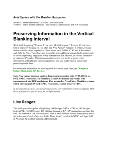 Preserving Vertical Blanking Information