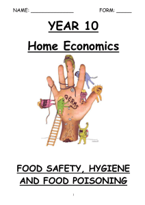 Food Safety, Hygiene & Poisoning