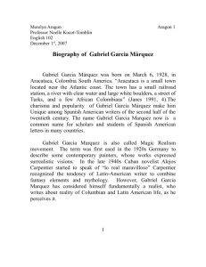Biography of Gabriel Garcia Marquez
