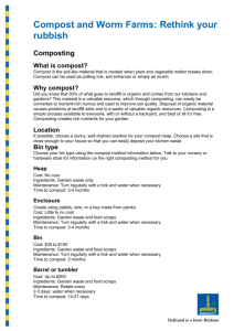 Compost and Worm Farms