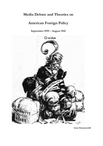 Research Proposal American Foreign Policy during World War II