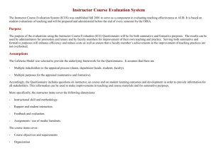 Instructor Course Evaluation System