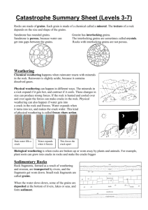 Catastrophe Summary Sheet (Levels 3-7)