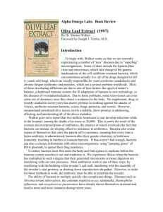 Olive Leaf Extract: Nature`s Antibiotic (1997)