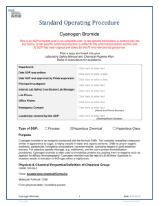 Cyanogen Bromide Cleavage Rx - UCLA David Geffen School of