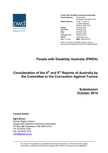 Reports - People With Disability Australia