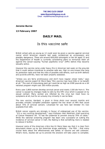 Is This Vaccine Safe, Jerome Burne, Daily Mail