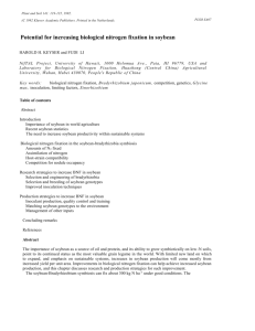 Potential for increasing biological nitrogen fixation in soybean