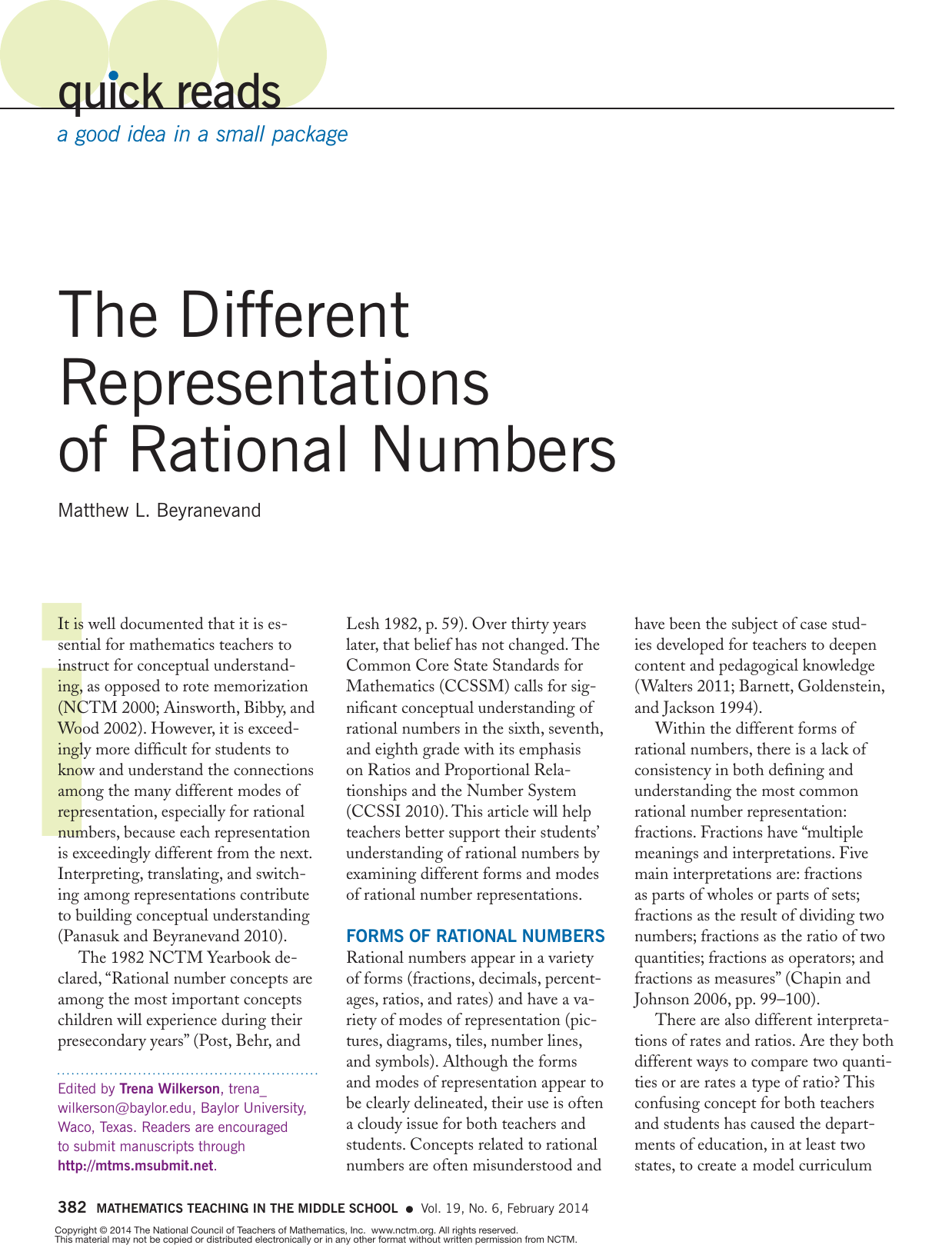 what do rational numbers help us understand