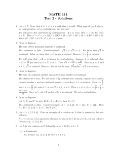 MATH 111 Test 2