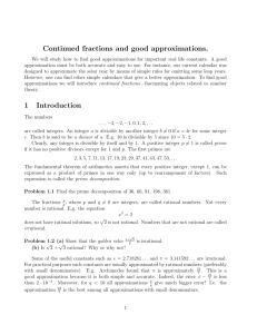 Continued fractions and good approximations