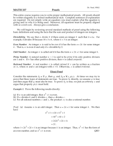 MATH 337 Proofs