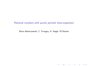 Rational numbers with purely periodic beta
