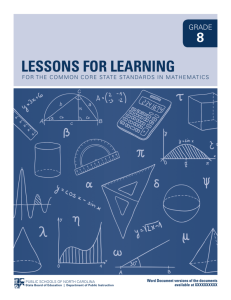 lessons for learning