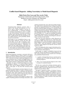 Conflict-Based Diagnosis: Adding Uncertainty to Model