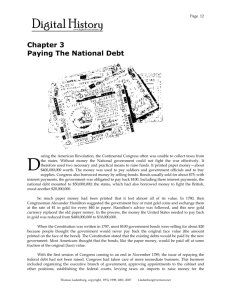 Chapter 3 Paying The National Debt