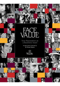Face Value: Your Reputation as a Business Asset