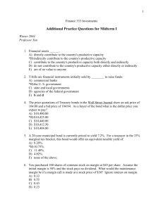 Additional Practice Questions for Midterm I