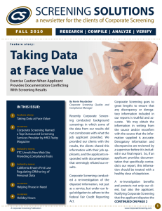 Taking Data at Face Value