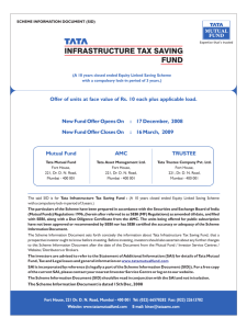 Offer of units at face value of Rs. 10 each plus applicable load. New