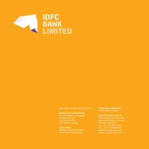 IDFC BANK LIMITED