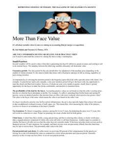 More Than Face Value - Transition Advisors