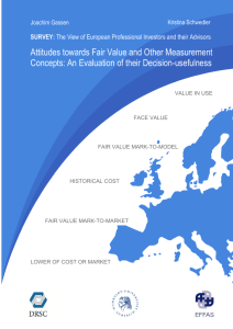 Attitudes towards Fair Value and Other Measurement Concepts: An