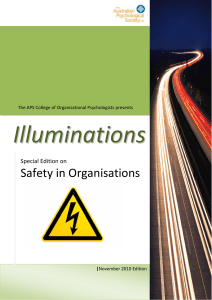 Safety in Organisations - APS Member Groups