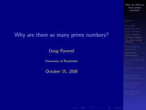 Why are there so many prime numbers?