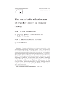 The remarkable effectiveness of ergodic theory in number theory