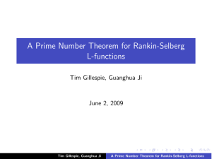 A Prime Number Theorem for Rankin-Selberg L