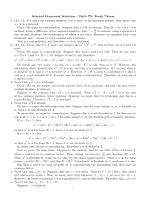 Selected Homework Solutions - Math 574, Frank Thorne 1. (4.5, 12
